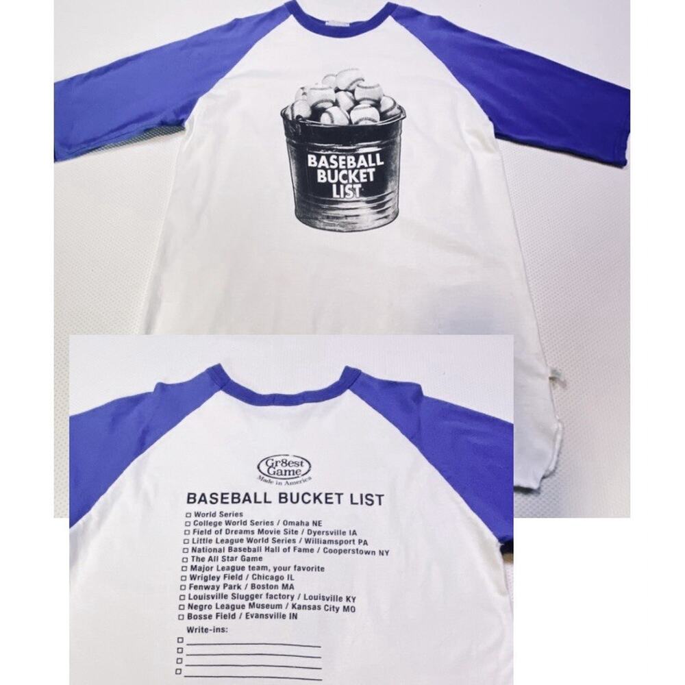 Third Street Baseball Game Stadium Visit‎ Bucket List Tee Shirt Unisex Large